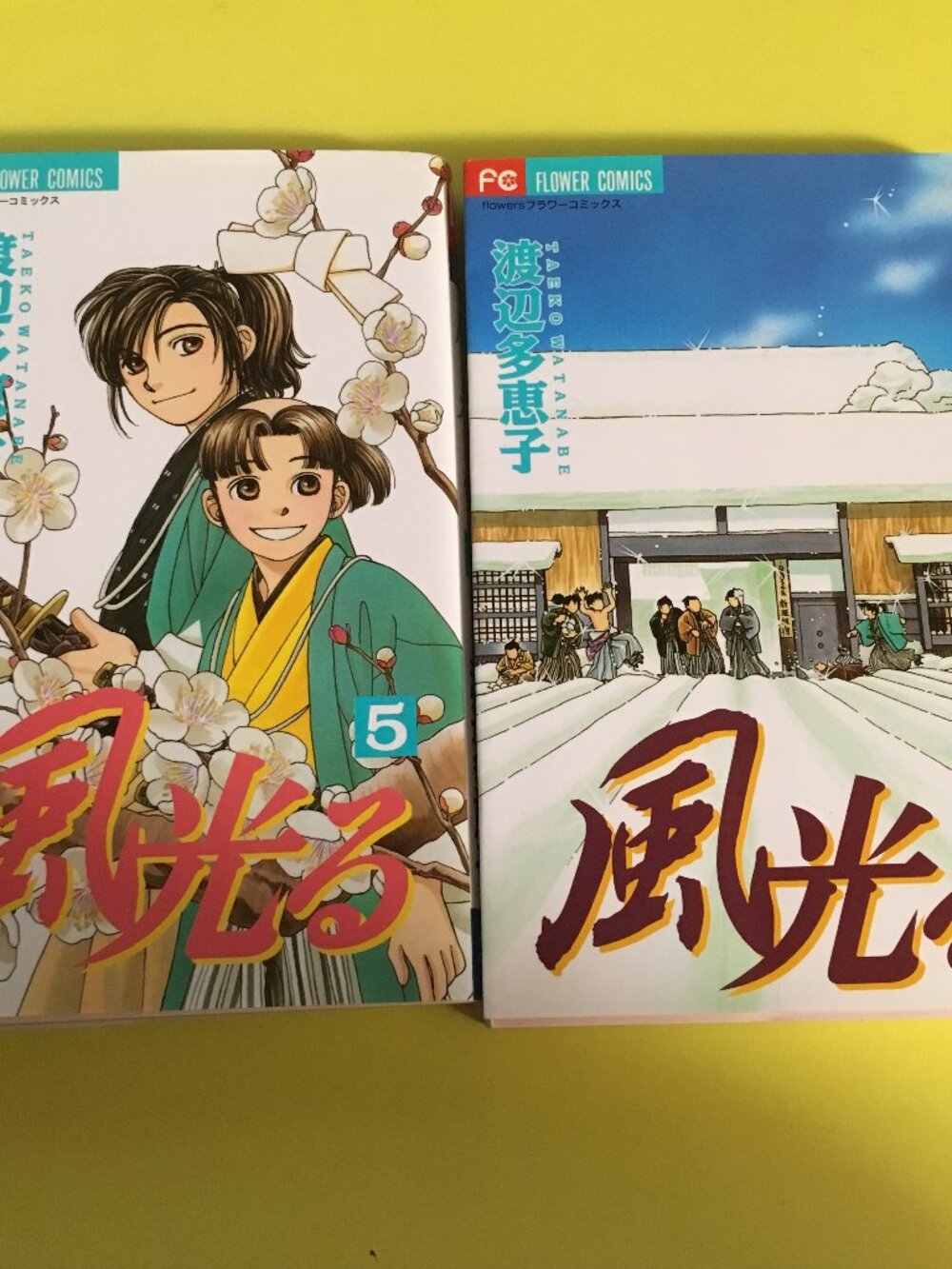 Japanese manga series Kaze Hikaru by Taeko Watanabe 2 collectible desired books